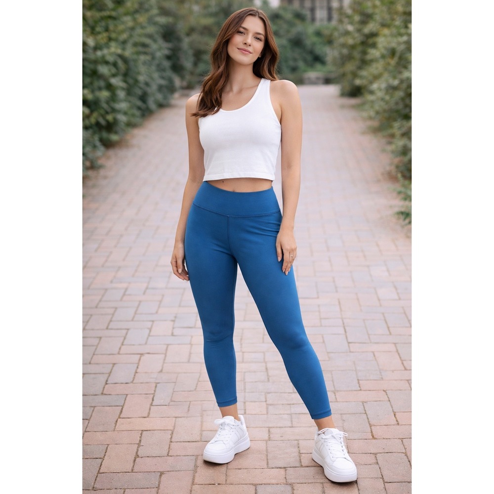Spiritual Gangster High Waist Leggings Blue Size M